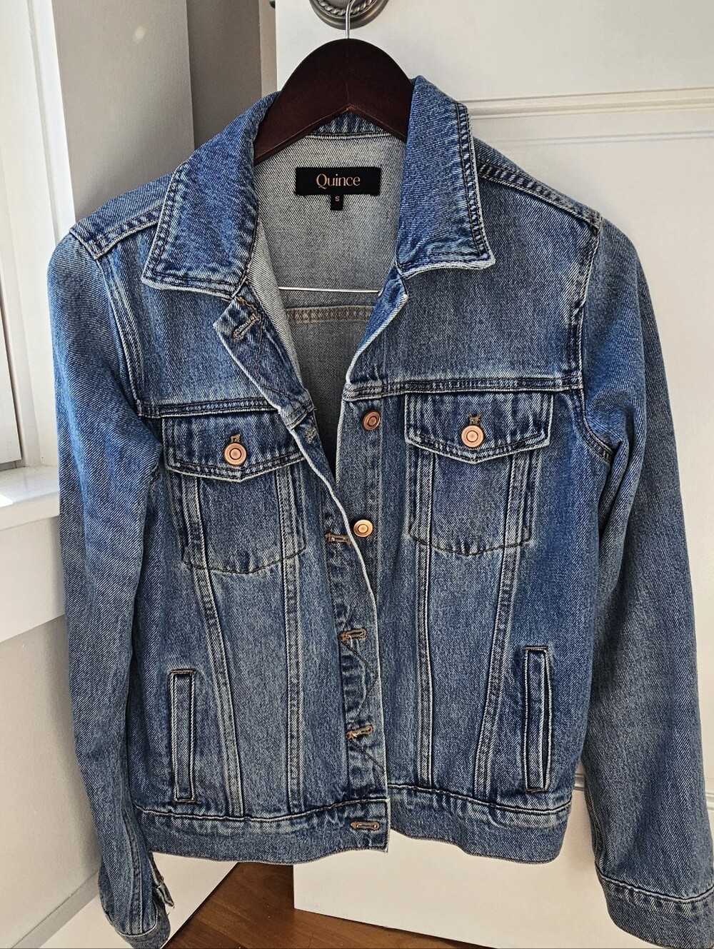 Quince Medium Blue Denim Jacket